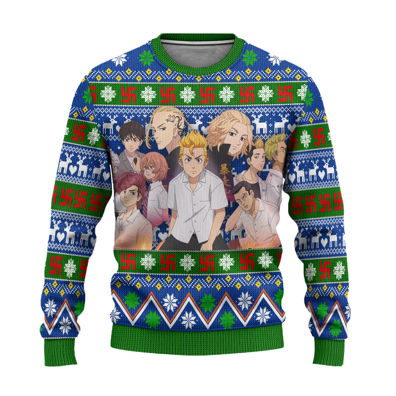 Tokyo Revengers Anime Ugly Christmas Sweater Custom Xmas Gift Nearkii