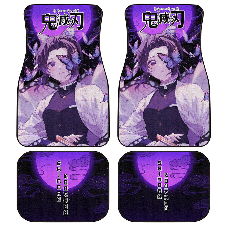 Demon Slayers Anime Car Floor Mats Shinobu Kocho Kimetsu no Yaiba Car Accessories Nearkii