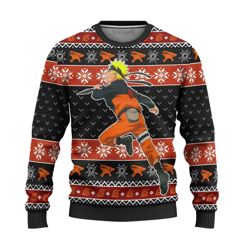 Naruto Uzumaki Anime Ugly Christmas Sweater Xmas Gift Nearkii