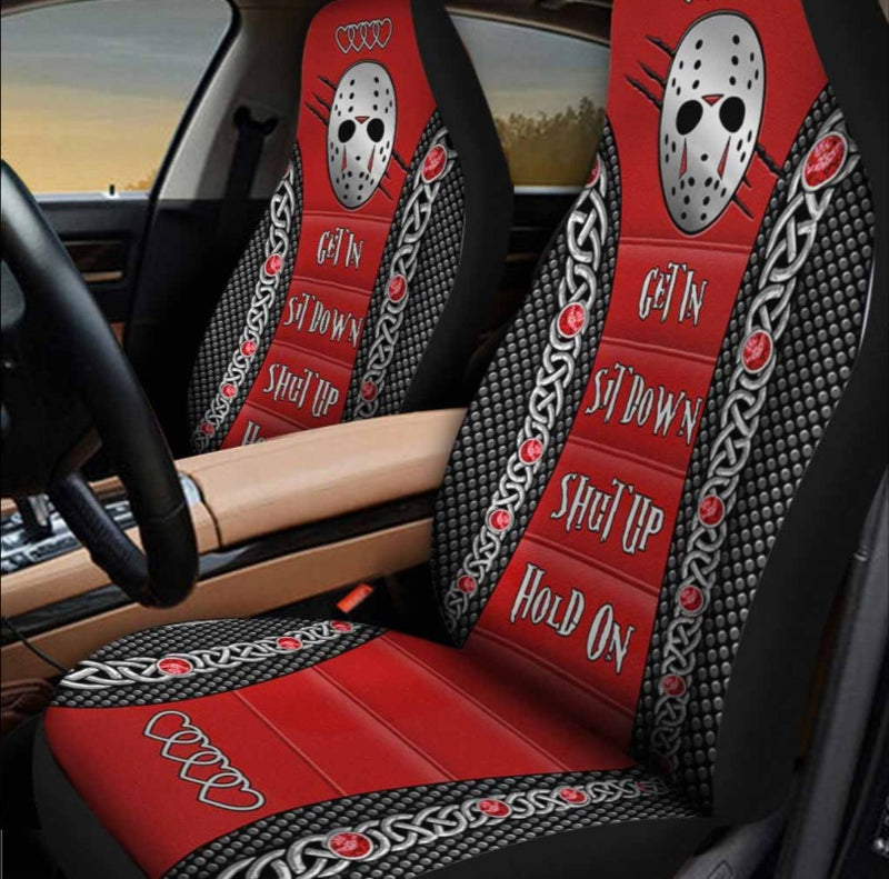 Jason Voorhees Get In Sit Down Shut Up Hold On Car Seat Cover Nearkii