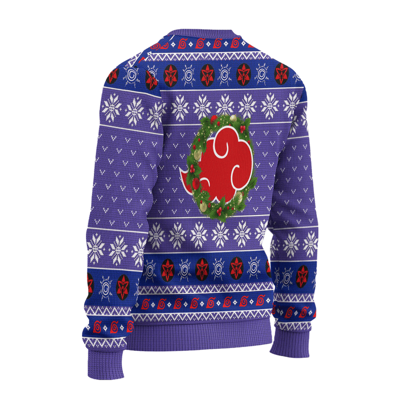 Sasuke Akatsuki Ugly Christmas Sweater Naruto Anime Xmas Gift Nearkii