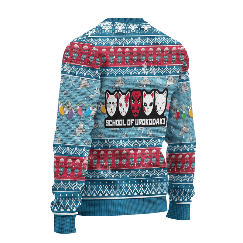 Demon Slayer Sakonji Urokodaki Anime Ugly Christmas Sweater Xmas Gift Nearkii