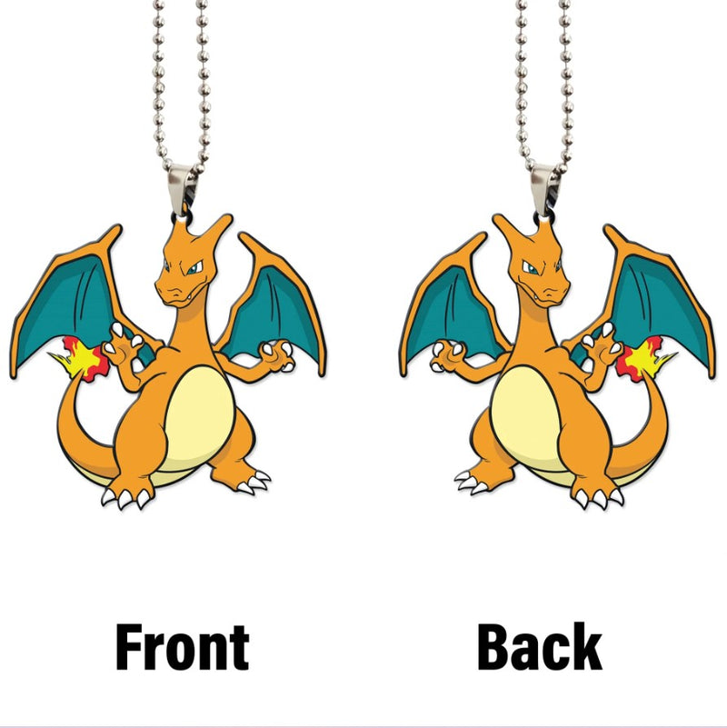 Pokemon Ash's Charizard Car Ornament Custom Car Accessories Decorations Nearkii