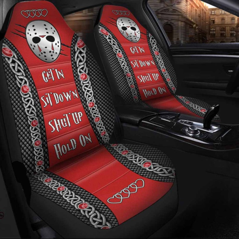 Jason Voorhees Get In Sit Down Shut Up Hold On Car Seat Cover Nearkii