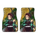 Demon Slayer Tanjiro Kamado Car Floor Mats Anime Car Accessories Nearkii