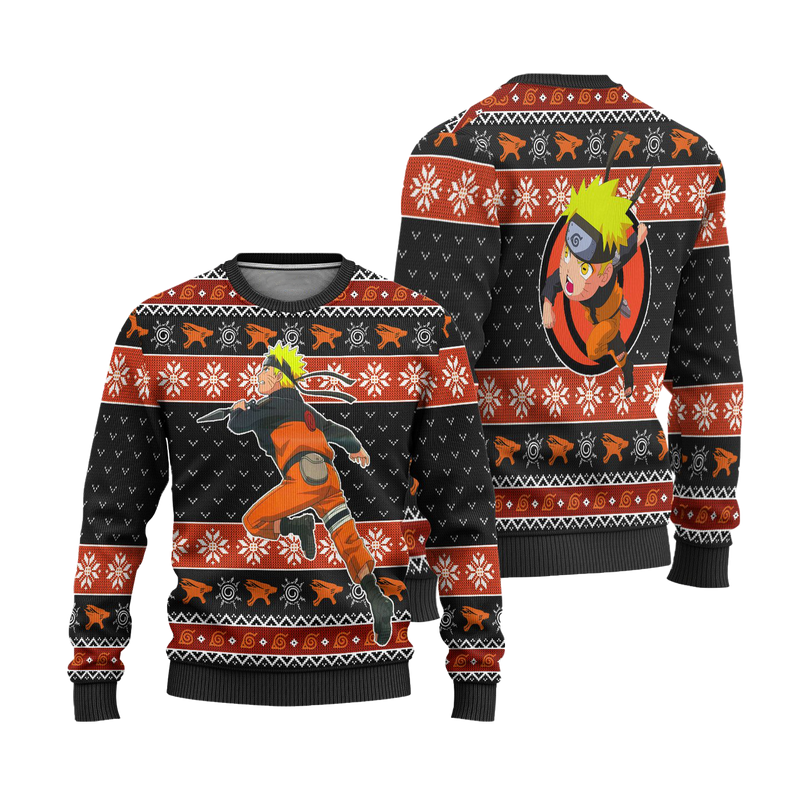 Naruto Uzumaki Anime Ugly Christmas Sweater Xmas Gift Nearkii