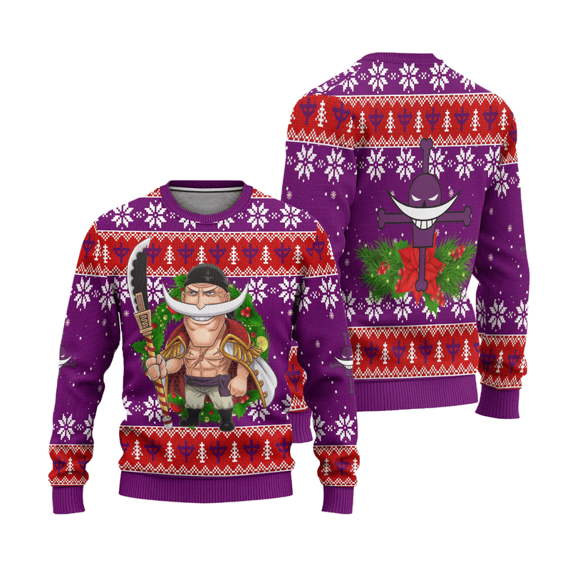 Edward Newgate One Piece Anime Ugly Christmas Sweater Xmas Gift Nearkii