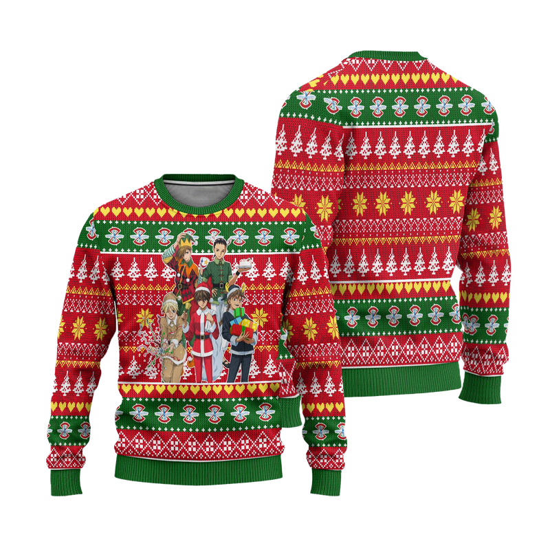 Gundam Team Anime Ugly Christmas Sweater Custom Xmas Gift Nearkii