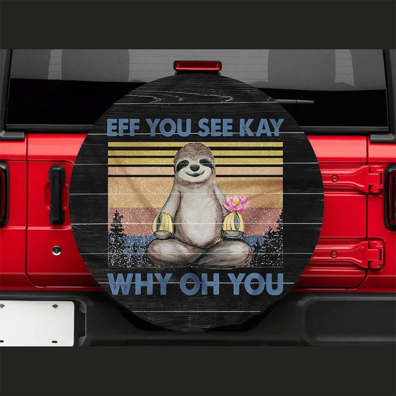 Eff You See Kay Jeep Car Spare Tire Cover Gift For Campers Nearkii