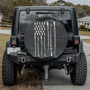 Fishing Rod American Flag Jeep Car Spare Tire Cover Gift For Campers