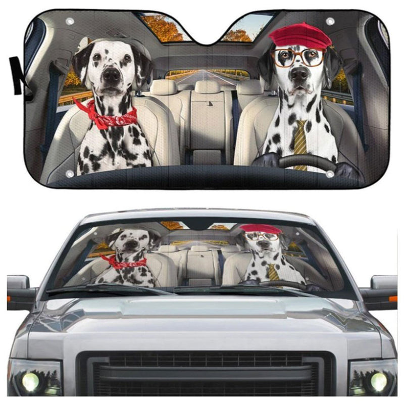 Dalmatian Dog Car Auto Sun Shades Windshield Accessories Decor Gift Nearkii