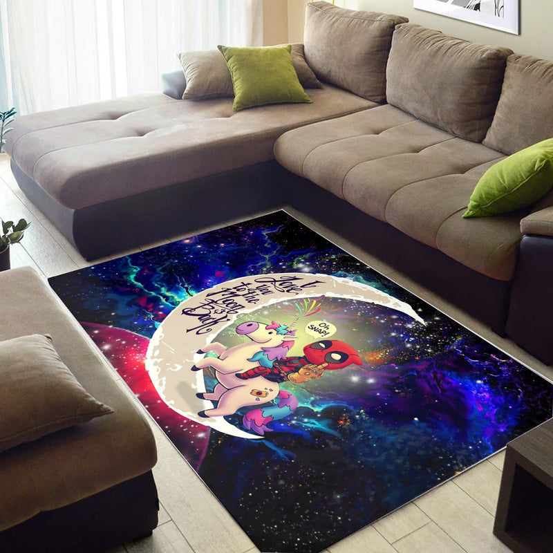 Darling In The Franxx Hiro And Zero Two Love You To The Moon Galaxy Carpet Rug Home Room Decor Nearkii