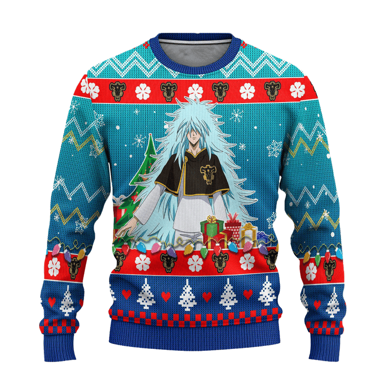 Henry Legolant Anime Ugly Christmas Sweater Black Clover Xmas Gift Nearkii