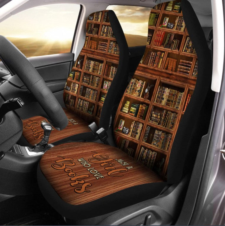 Just A Girl Who Love Books 3D Seat Cover Nearkii
