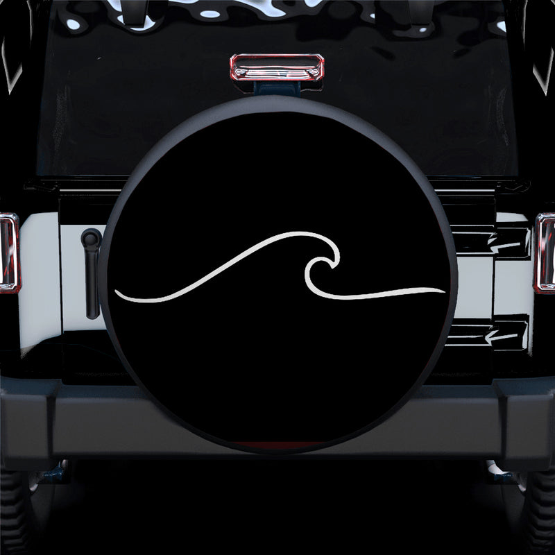 Wave Icon Car Spare Tire Covers Gift For Campers Nearkii