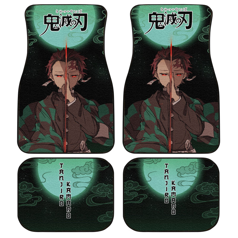 Demon Slayers Anime Car Floor Mats Tanjiro Kamado Kimetsu no Yaiba Car Accessories Nearkii