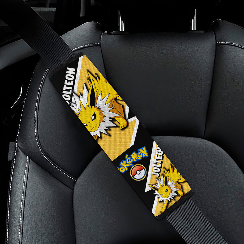 Jolteon seat belt covers Anime Pokemon Custom Car Accessories Nearkii