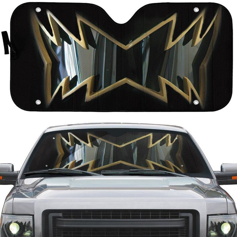 Power Rangers Dino Thunder Black Ranger Helmet Custom Car Auto Sunshade Windshield Accessories Decor Gift Nearkii