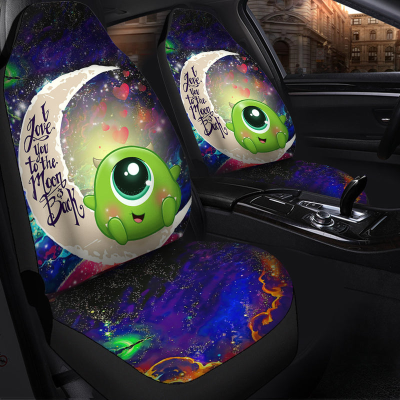 Cute Mike Monster Inc Love You To The Moon Galaxy Car Seat Covers