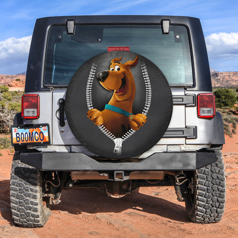 Scooby Doo Zipper Car Spare Tire Covers Gift For Campers Nearkii