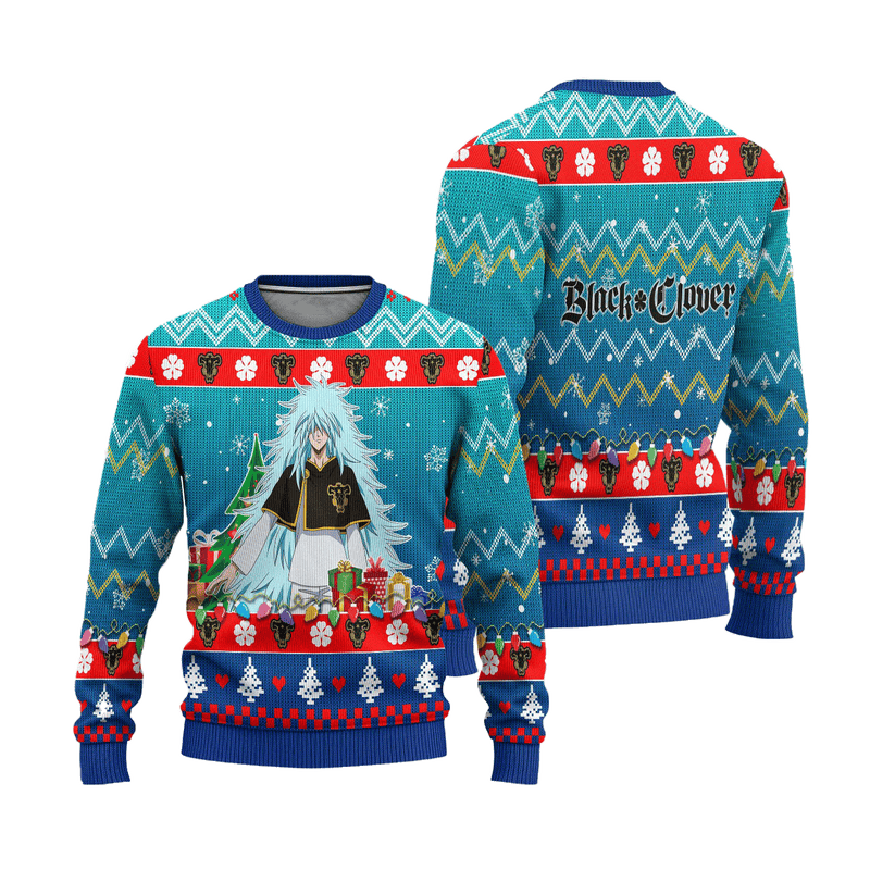 Henry Legolant Anime Ugly Christmas Sweater Black Clover Xmas Gift Nearkii