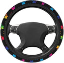 Colorful Dog Paw Premium Car Steering Wheel Cover Nearkii