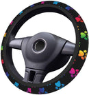 Colorful Dog Paw Premium Car Steering Wheel Cover Nearkii