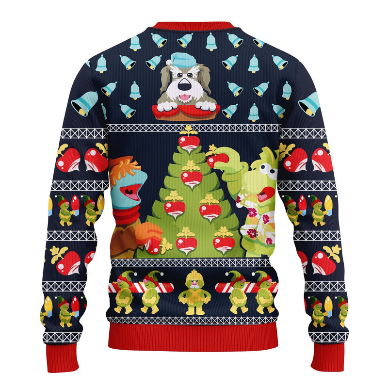 Fraggle Rock Sublimated Adult Ugly Christmas Sweater Amazing Gift Idea Thanksgiving Gift Nearkii