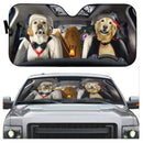 Golden Retriever Vampire Custom Car Auto Sun Shades Windshield Accessories Decor Gift Nearkii