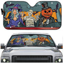 Halloween Pop Art Custom Car Auto Sun Shades Windshield Accessories Decor Gift Nearkii