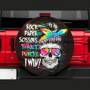 Rock Paper Scissor Jeep Car Spare Tire Cover Gift For Campers Nearkii
