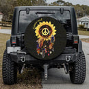 Sunflower Dream Catcher Hippie Soul Jeep Car Spare Tire Cover Gift For Campers Nearkii