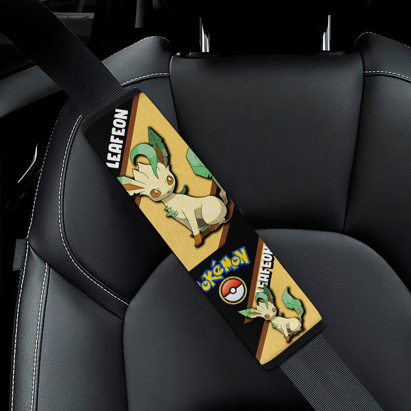 Leafeon seat belt covers Anime Pokemon Custom Car Accessories Nearkii