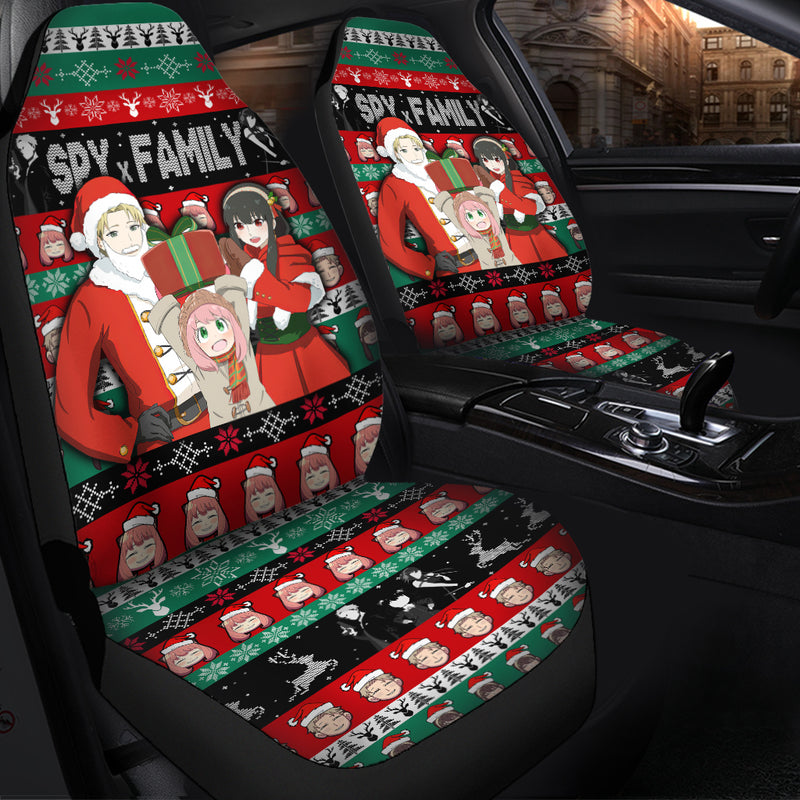 Spy X Family Christmas Premium Custom Car Seat Covers Decor Protectors Nearkii