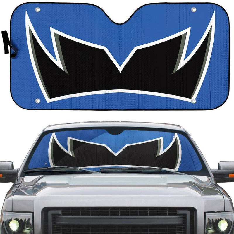 Power Rangers Dino Thunder Blue Ranger Helmet Custom Car Auto Sunshade Windshield Accessories Decor Gift Nearkii