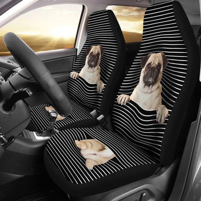 Pug Custom Car Seat Covers Nearkii