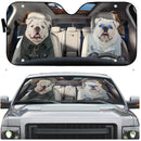 Bulldog Funny Custom Car Auto Sun Shades Windshield Accessories Decor Gift Nearkii