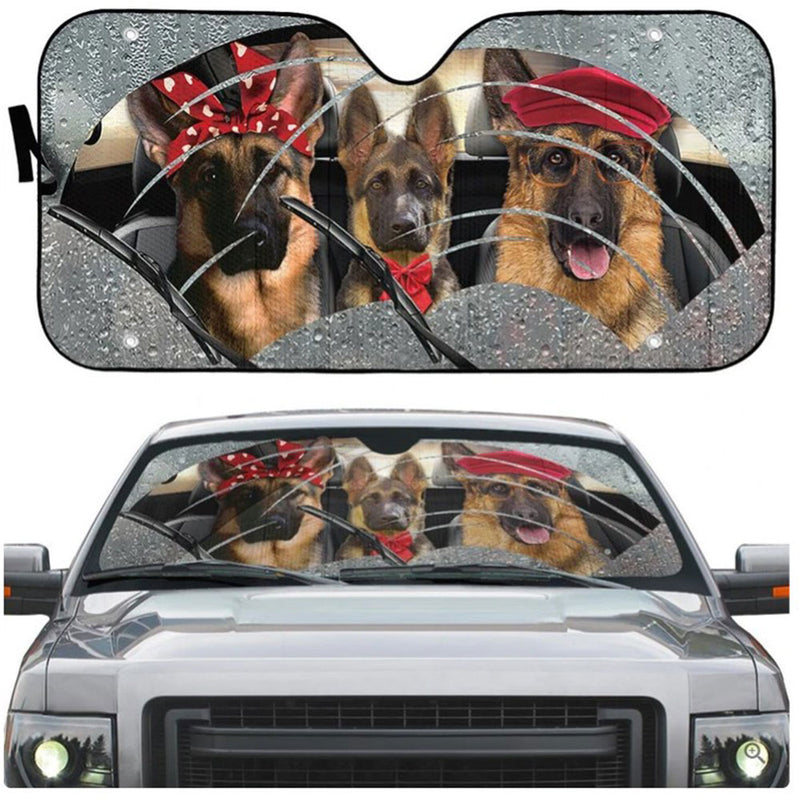 German Shepherds Cute Car Auto Sun Shades Windshield Accessories Decor Gift Nearkii