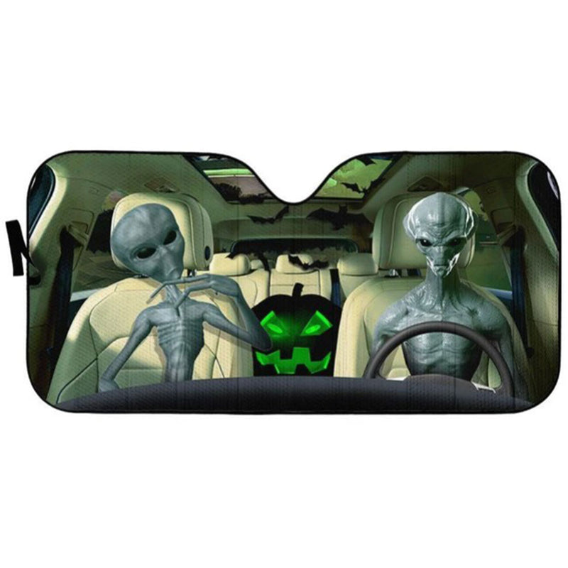 Halloween Alien Custom Car Auto Sun Shades Windshield Accessories Decor Gift Nearkii