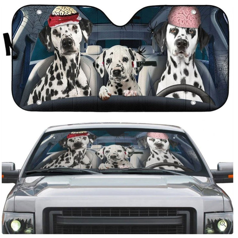 Halloween Dalmatian Family Custom Car Auto Sun Shades Windshield Accessories Decor Gift Nearkii