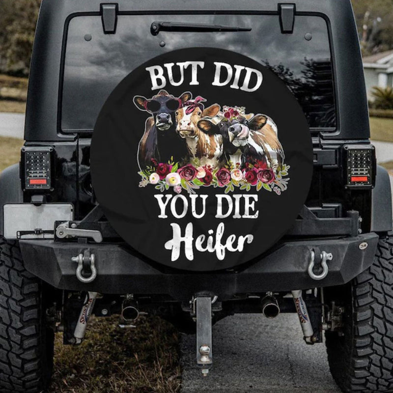But Heifer, Farm Animals, Covid Camping Car Spare Tire Cover Gift For Campers Nearkii