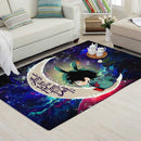 Deku My Hero Academia AnimeLove You To The Moon Galaxy Carpet Rug Home Room Decor Nearkii