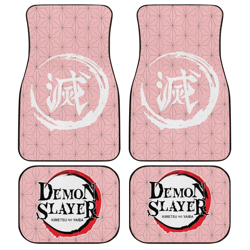 Demon Slayers Car Floor Mats Anime Nezuko Kamado Pattern Car Accessories Nearkii