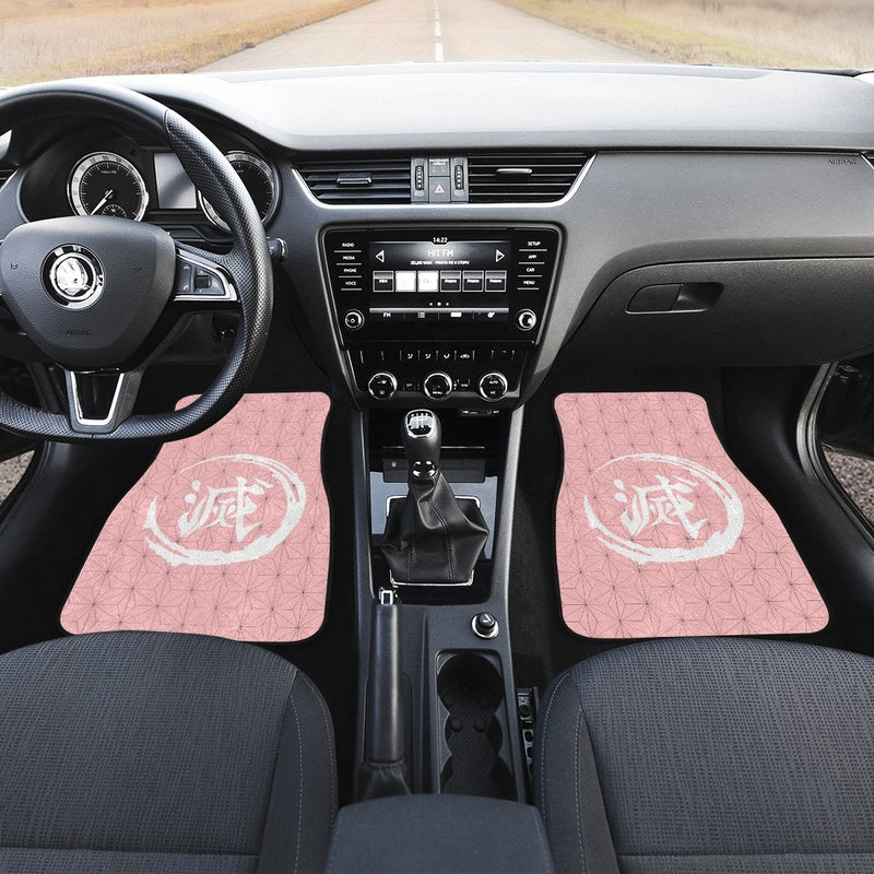 Demon Slayers Car Floor Mats Anime Nezuko Kamado Pattern Car Accessories Nearkii