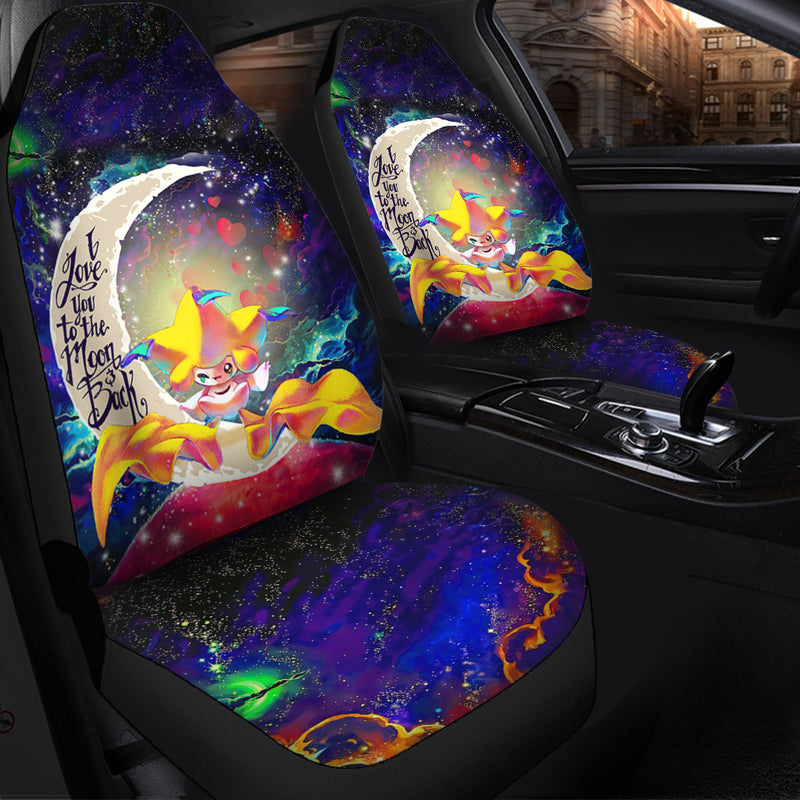 Jirachi Pokemon Love You To The Moon Galaxy Premium Custom Car Seat Covers Decor Protectors Nearkii