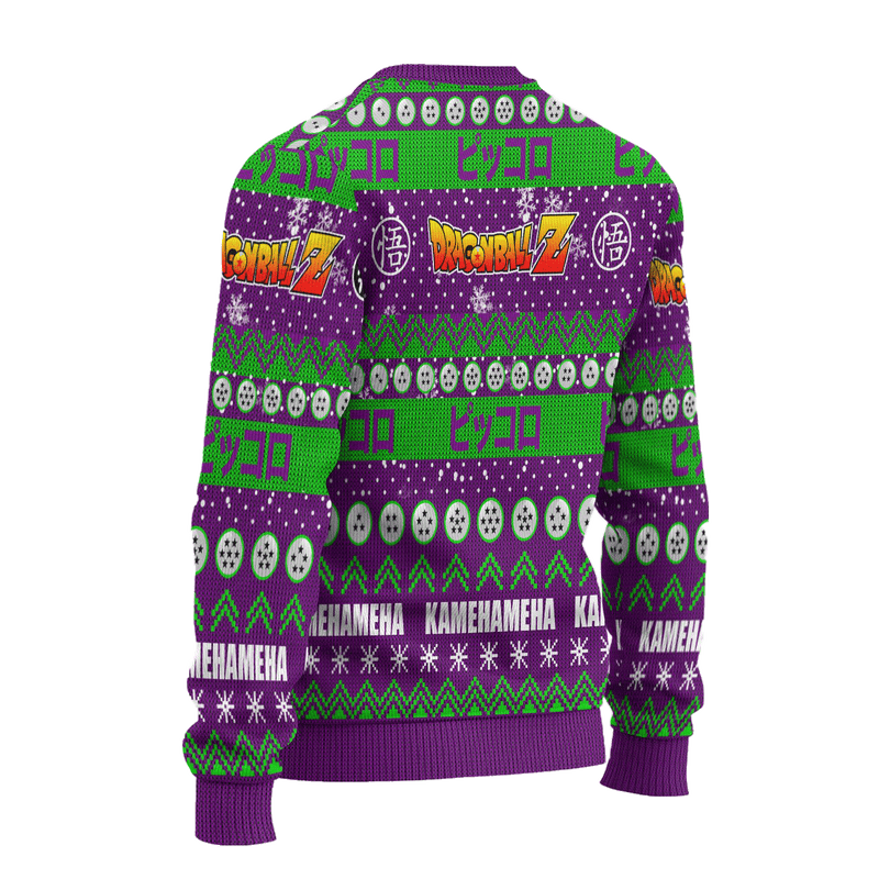 Piccolo Anime Ugly Christmas Sweater Dragon Ball Z Xmas Gift Nearkii