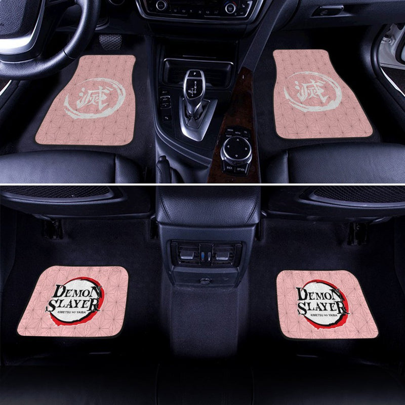 Demon Slayers Car Floor Mats Anime Nezuko Kamado Pattern Car Accessories Nearkii