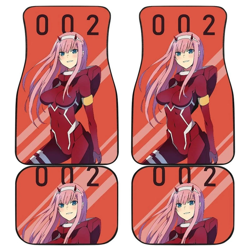 Zero Two Darling In The Franxx Car Floor Mats Anime Car Accessories Nearkii