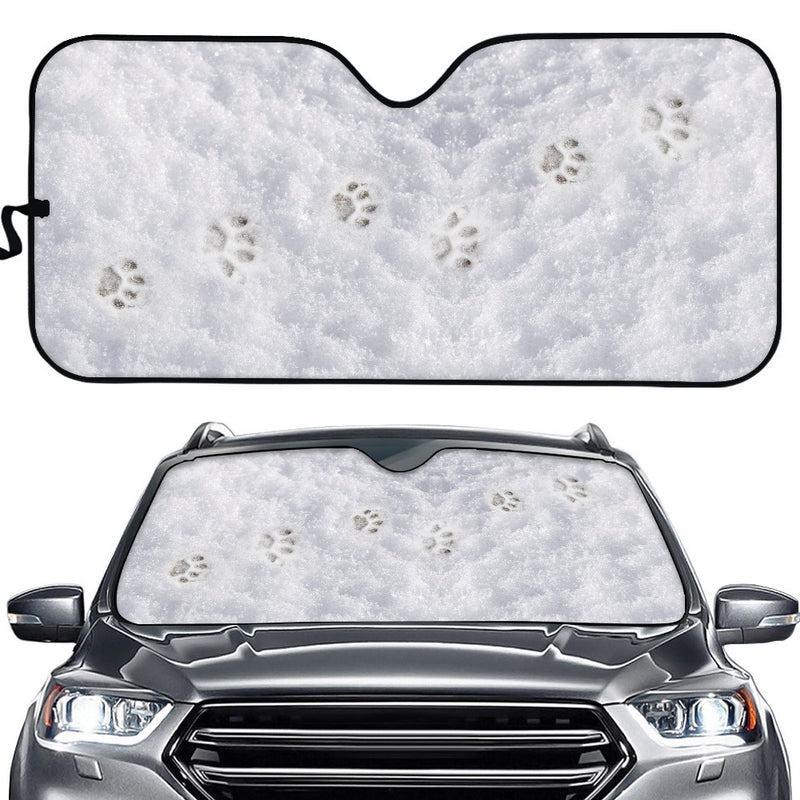 Snow Dog Paws Car Auto Sunshades Nearkii