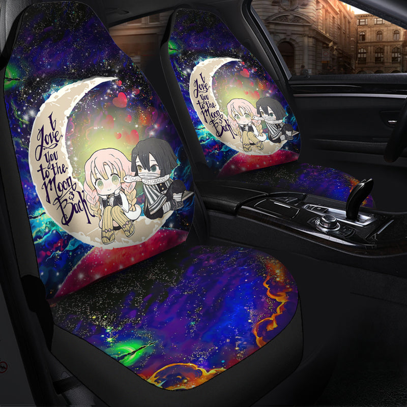 Kanroji And Kaburamaru Demon Slayer Love You To The Moon Galaxy Premium Custom Car Seat Covers Decor Protectors Nearkii